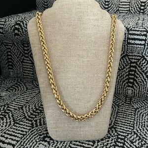 Vintage Monet Necklace- Heavy Braided